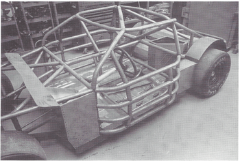 Stock car chassis under construction (From Race Car Chassis Design and Construction by Forbes Aird)